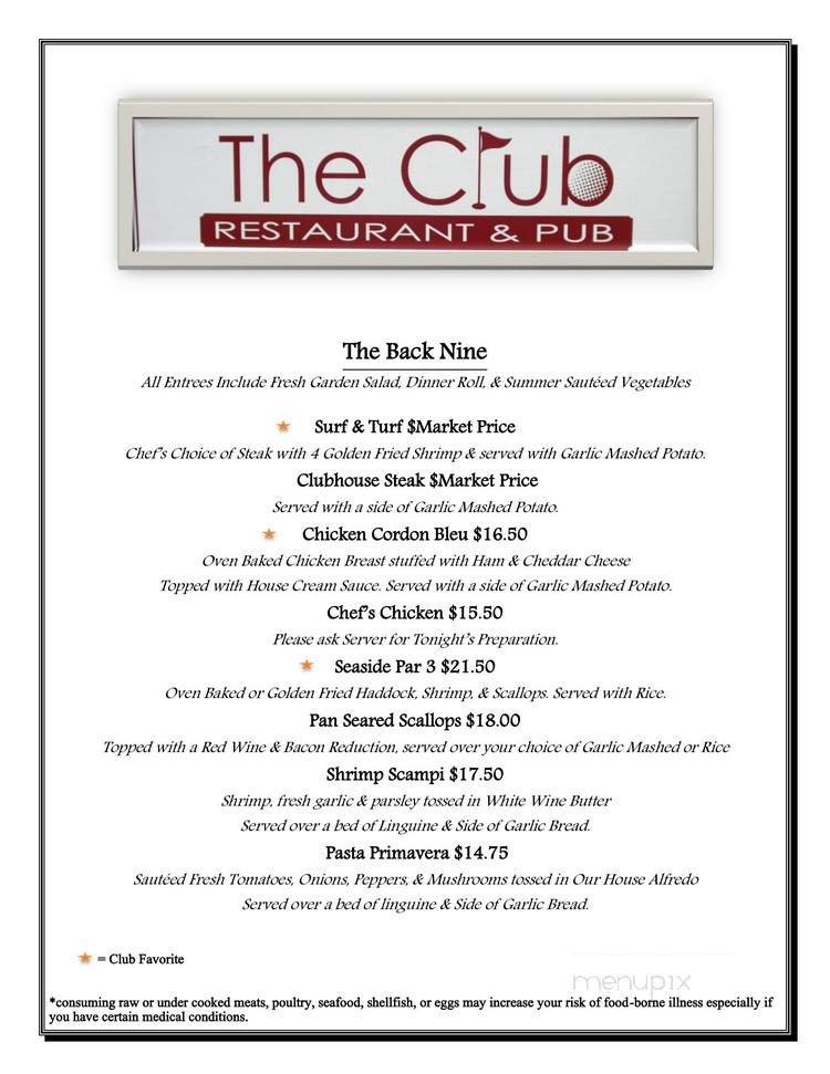 The Club Restaurant & Pub - Newport, VT