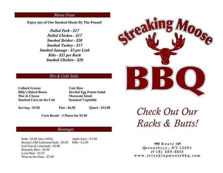 Streaking Moose BBQ - Queensbury, NY