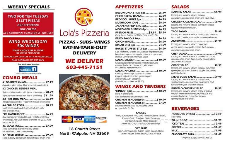 Lola's Pizza - Walpole, NH