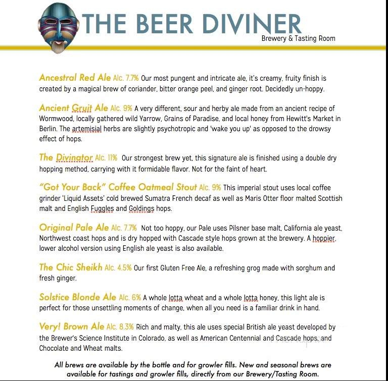 The Beer Diviner Taproom - Stephentown, NY