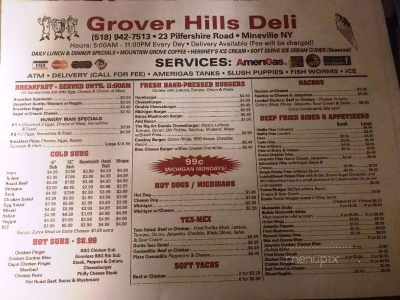 Grover Hills Deli - Mineville, NY