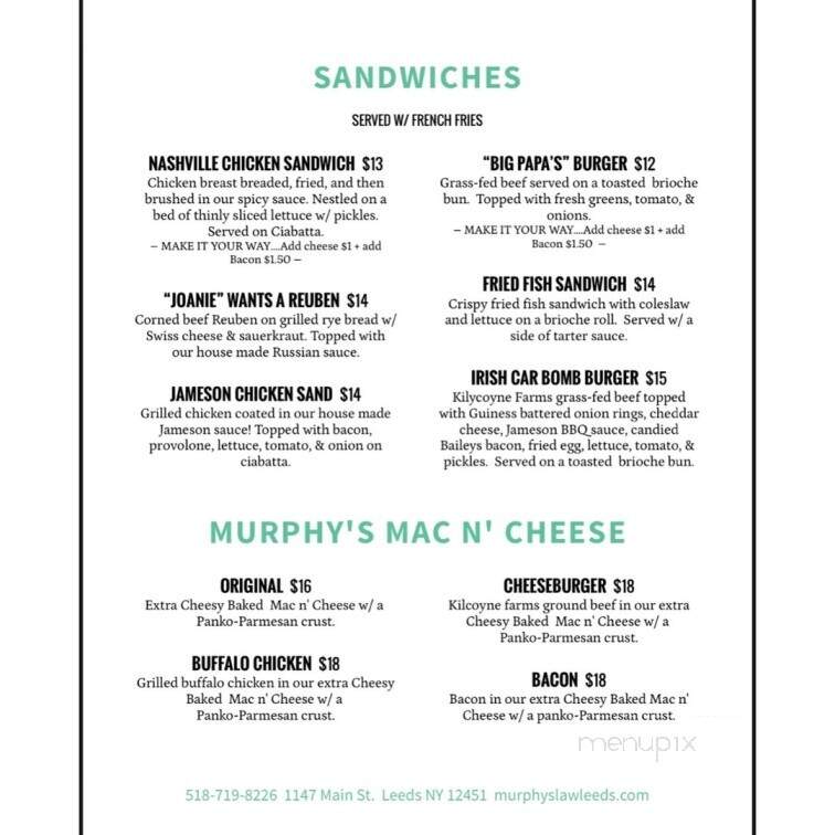 Murphy's Law Public House - Leeds, NY