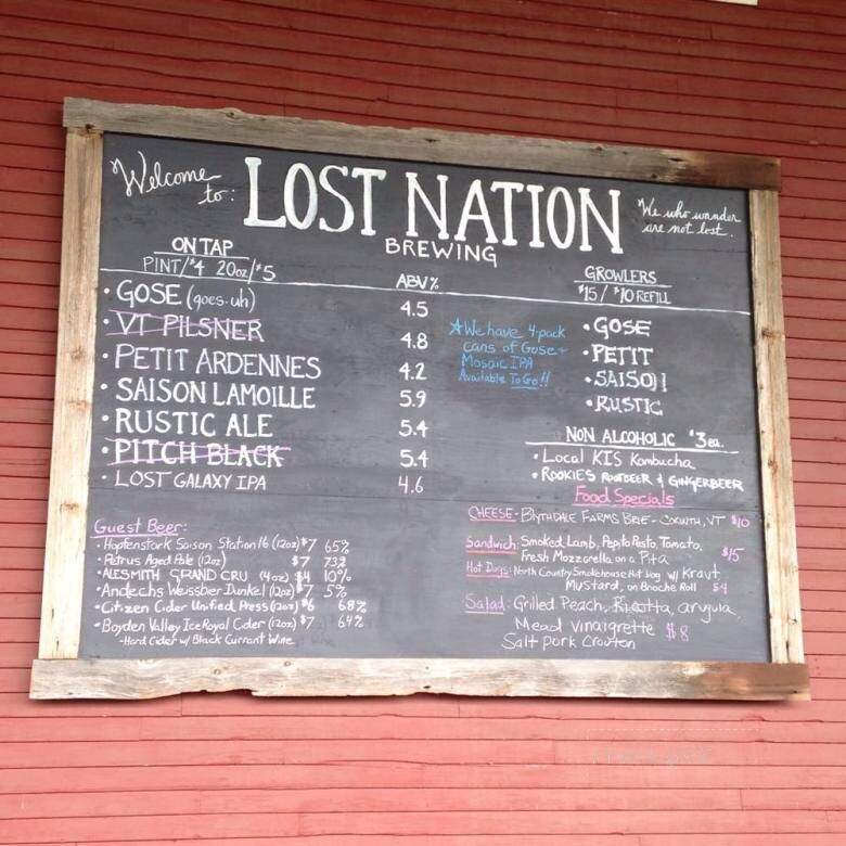 Lost Nation Brewing - Morristown, VT