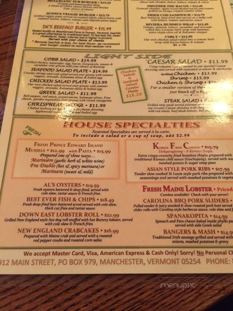 Mulligan's Pub & Restaurant - Manchester, VT