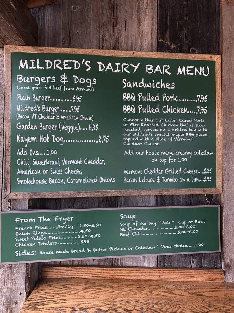 Mildred's Dairy Bar - Weston, VT