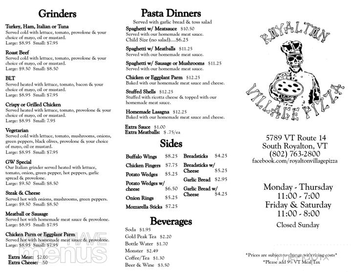 Village Pizza - South Royalton, VT